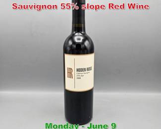 Lot 77 2009 Hidden Ridge Cabernet Sauvignon 55 slope Red Wine