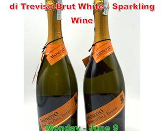 Lot 202 2 pcs Mionetto Prosecco di Treviso Brut White Sparkling Wine
