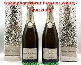Lot 188 2 pcs Louis Roederer Champagne Brut Premier White Sparkling