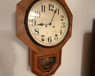 Howard Miller Key (Included) Wound Wall Clock Regulator Westminster Chime 612-533 Great shape