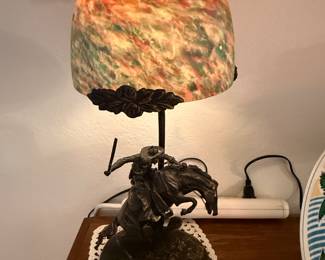 Fredrick Remington Lamp. Unique piece. You don’t see these every day.