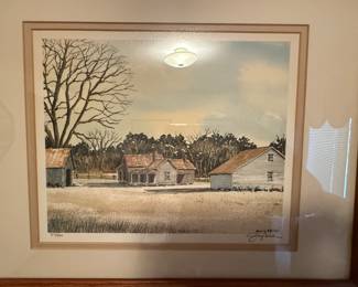Jerry Miller sign print. Have a couple of his pieces.