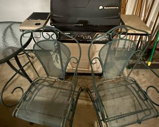 We have some Wrought Iron chairs and a table as well
