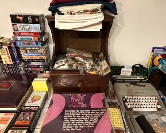Misc stuff. We have some great LP’s in great condition, DVD’s, cassettes, and even a few 8-tracks.