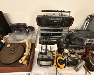 Check out that record player and TV