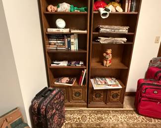 Some fun old puppets, old, newspapers, and nice hardback books.