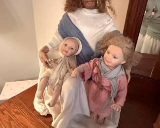 Aston Drake collectible porcelain Jesus doll “Let the Little Children Come to Me” doll set.