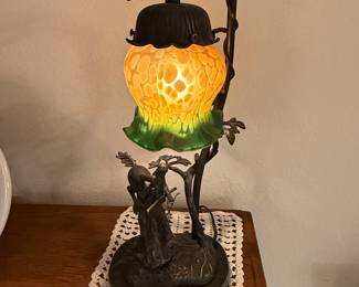 Another Fredrick Remington Lamp. Unique piece. You don’t see these every day.