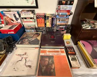 LP’s, cassettes, DVD’s, VHS, etc.
