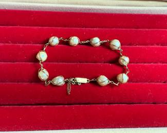 PEARL & GOLD BRACELET 14K