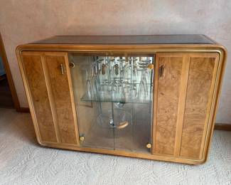 AMERICAN OF MARTINSVILLE BURLWOOD SERVING CABINET
