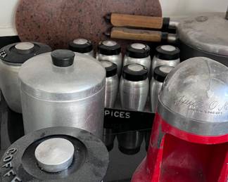 Lots of antique and vintage kitchen items