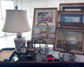 Wood framed art work