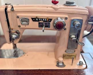 Atlas (vintage) Sewing Machine w/notions