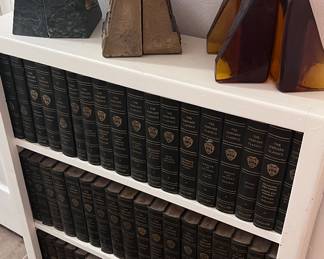 Full law book sets and bookcases
