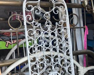 Vintage Brass and cast iron bed frames