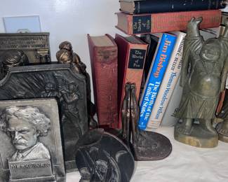 HUGE collection of Bookends. All shapes & sizes and themes !