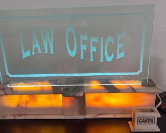 Marble Law Office Sign