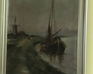 Sailboat painting