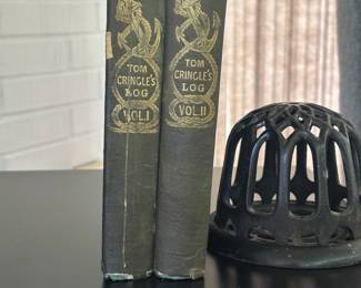 Rare books and string holder