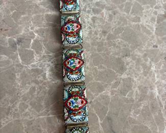 Antique micro mosaic bracelet! Stunning!