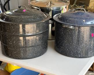 Canning jars and pots