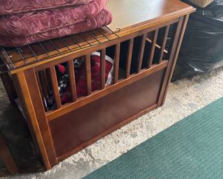 Dog crate end table
