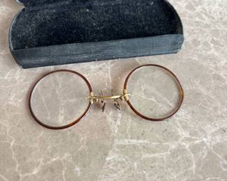 Vintage Pence Nez celluloid glasses