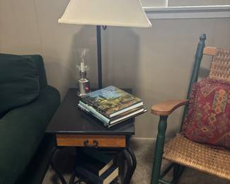Marble top table/lamp
