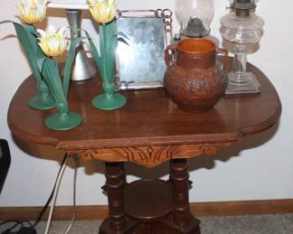 Antique carved oak table