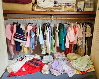 Vintage little girl clothes from late 60's / early 70's - many handmade with love