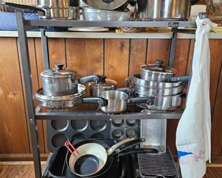 Metal folding shelf is not for sale