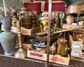 Large collection of copper