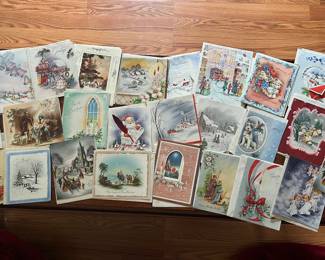 1940s Christmas card used