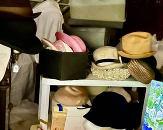 Vintage hats, men's and women's