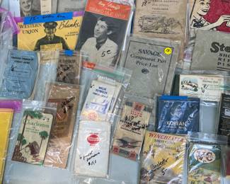 Variety of paper advertising
