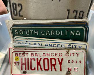 Large collection of car tags/license plates