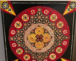 Margaret Reule “UNO XII” oil painting