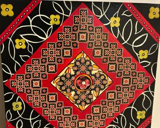 Margaret Reule “UNO XII” oil painting