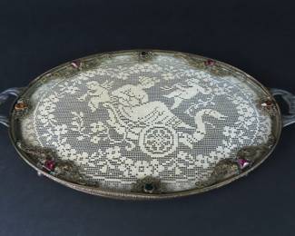Artisan Lace Vanity Tray / Wall Hanging