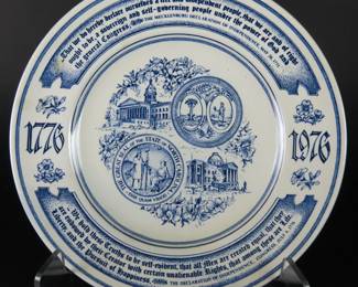 Wood & Sons State of North Carolina Bicentennial Collector Plate