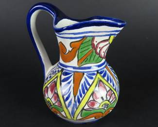 Lead Free Talavera Mexican Pottery Creamer