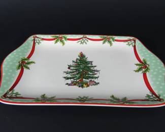 2009 Spode Christmas Tree Serving Dish - Made in England