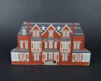 The Cat's Meow "Executive Mansion, Raleigh" Painted Wooden Block Décor