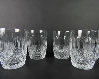 6 Waterford Crystal "Colleen Short Stem" 12oz. Flat Tumblers