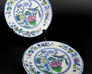Lot of 2 Wedgwood "Davenport Blue" Bread Plates