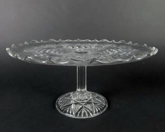 "Fortuna" 9.5" Pedestal Cake Plate by New Martinsville