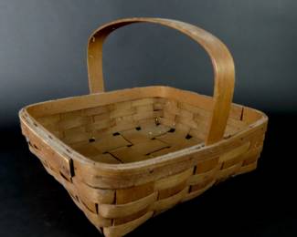 Handcrafted Basketville Basket with Handle