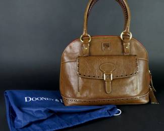 Dooney & Bourke Leather Hand Bag with Dust Jacket