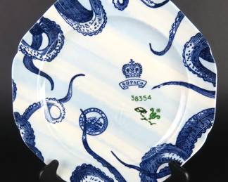 "From the Deep" Octopus Dinner Plate by Anthropologie